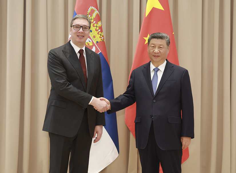 習近平會見塞爾維亞總統武契奇