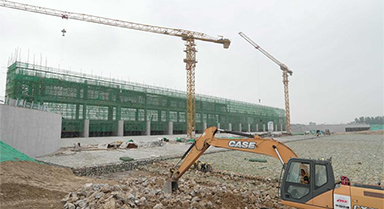 蘭溝洼蓄滯洪區工程建設忙